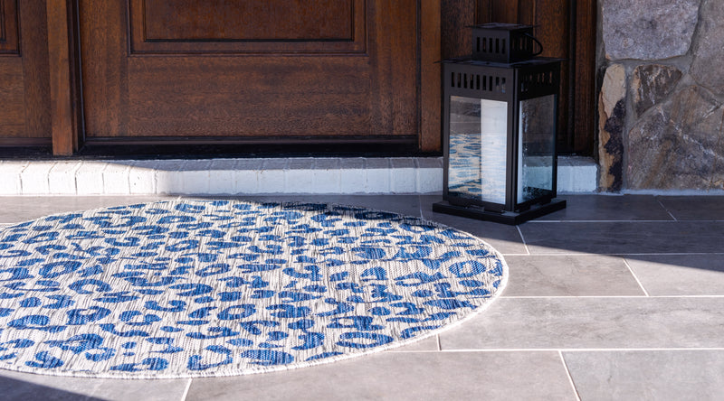 Unique Loom Outdoor Leopard Rug