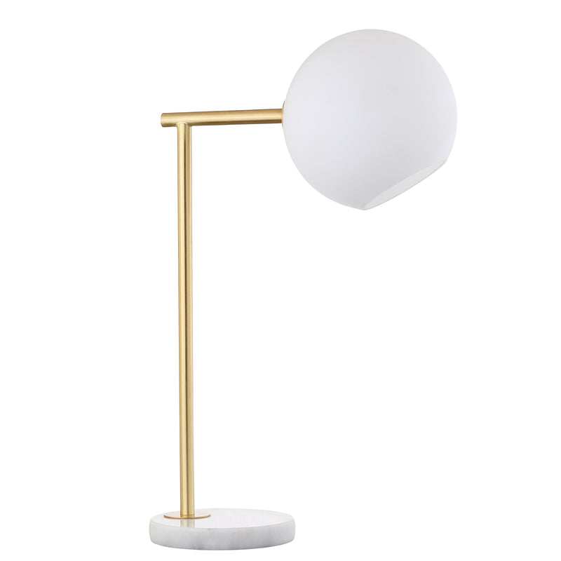 Jonathan Y Charles 20.5" Metal/Marble LED Table Lamp