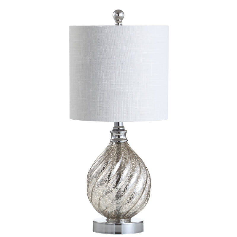 Jonathan Y Lawrence 20.5" Glass/Metal LED Table Lamp