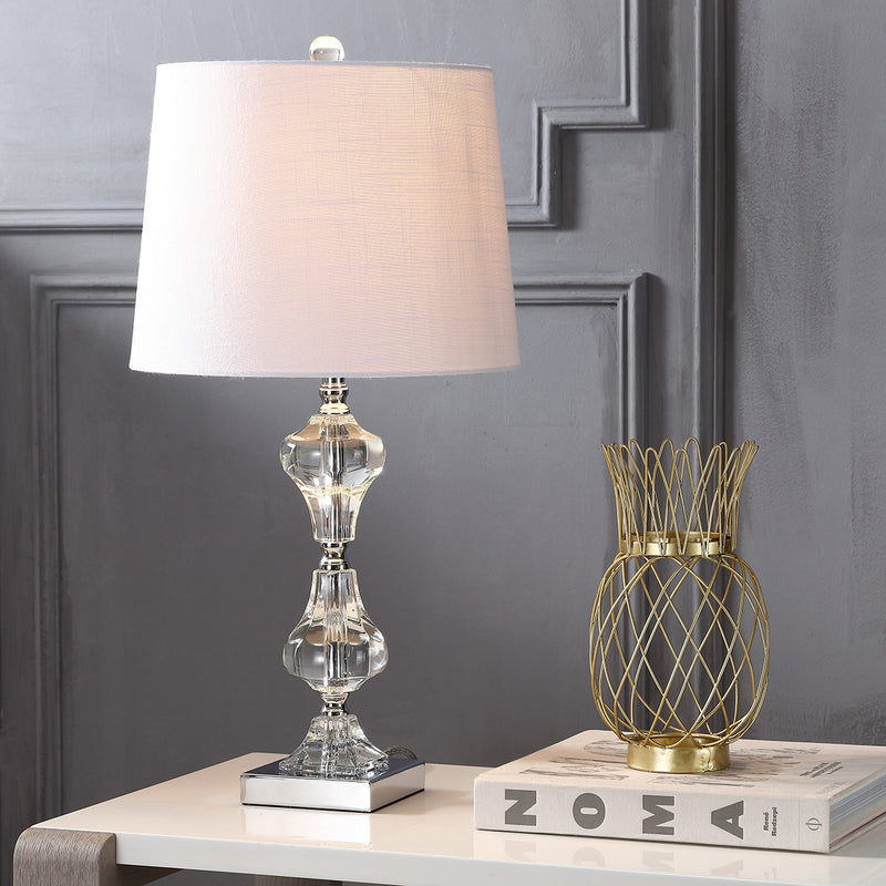 Jonathan Y Chloe 26" Crystal LED Table Lamp