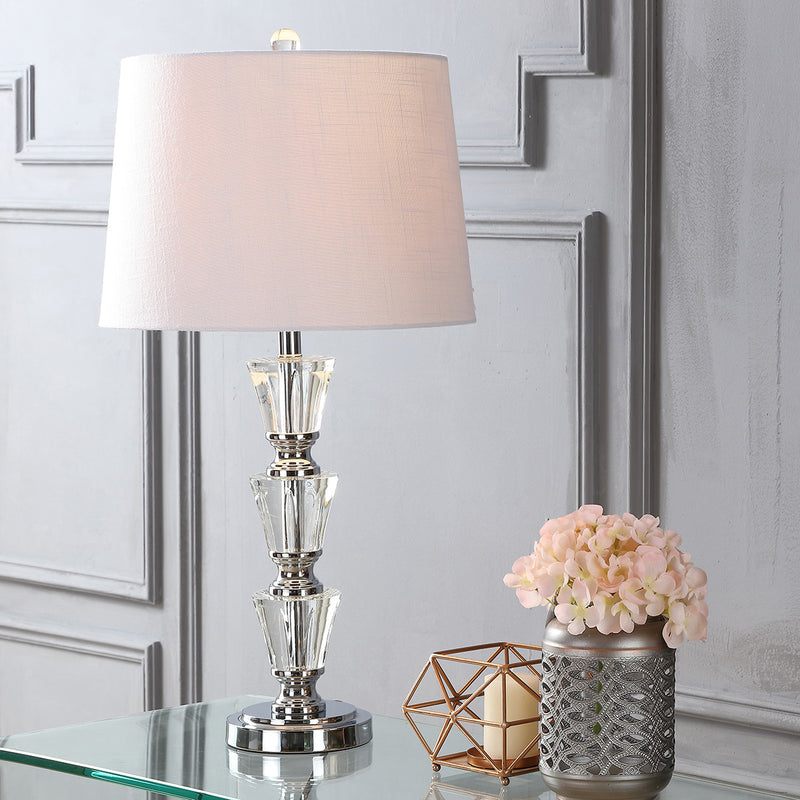 Jonathan Y Layla 27" Crystal LED Table Lamp