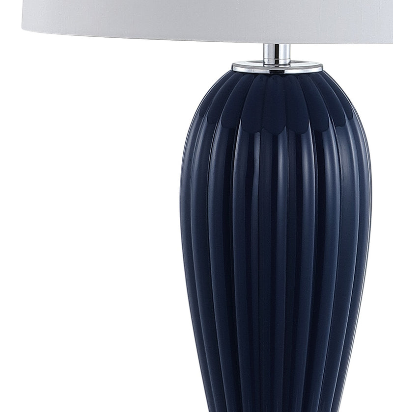 Jonathan Y Delphine 32.5" Glass/Crystal LED Table Lamp