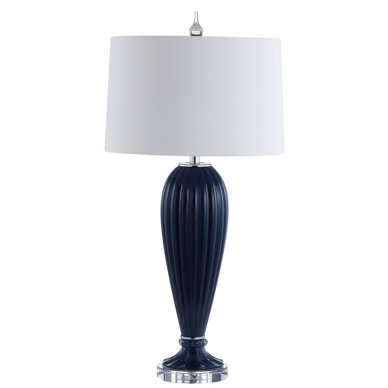 Jonathan Y Delphine 32.5" Glass/Crystal LED Table Lamp