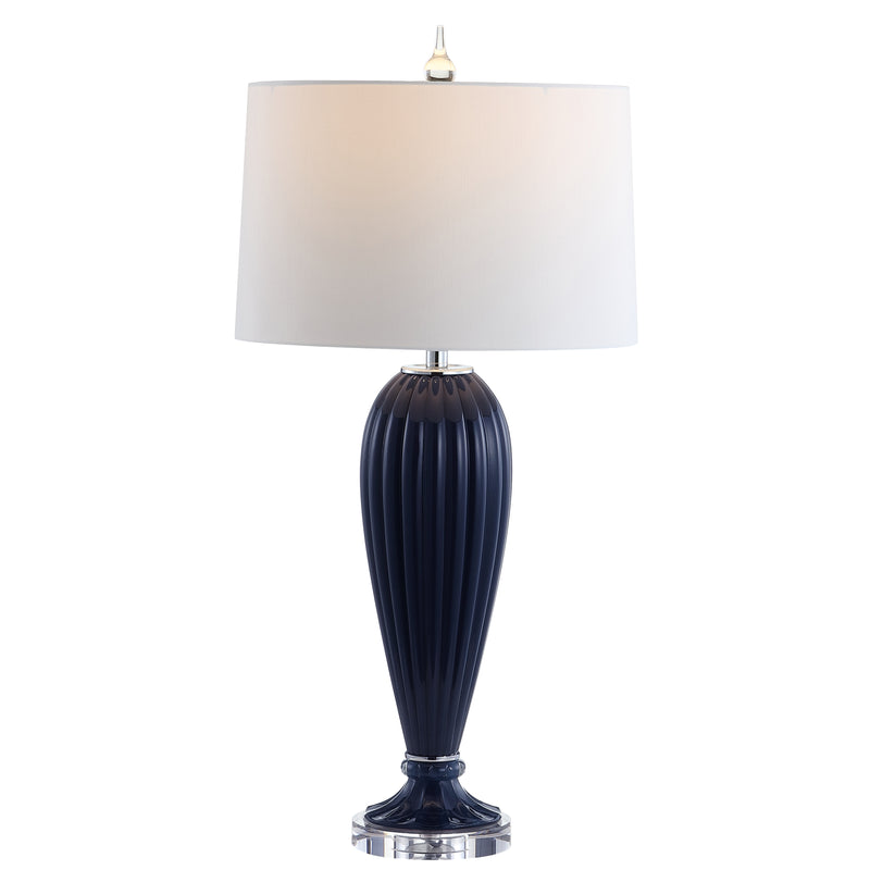 Jonathan Y Delphine 32.5" Glass/Crystal LED Table Lamp