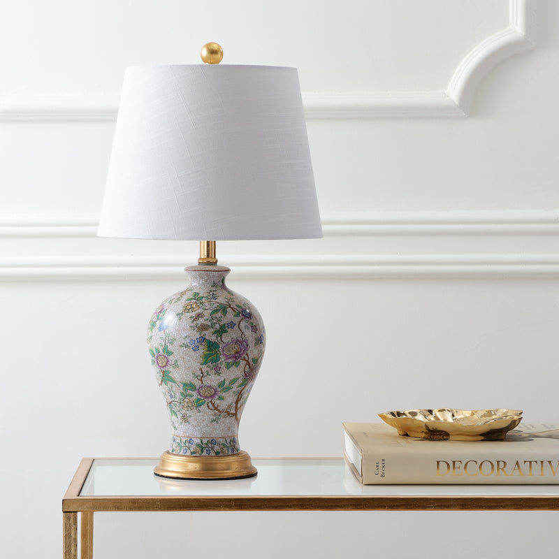 Jonathan Y Grace 24" Floral LED Table Lamp