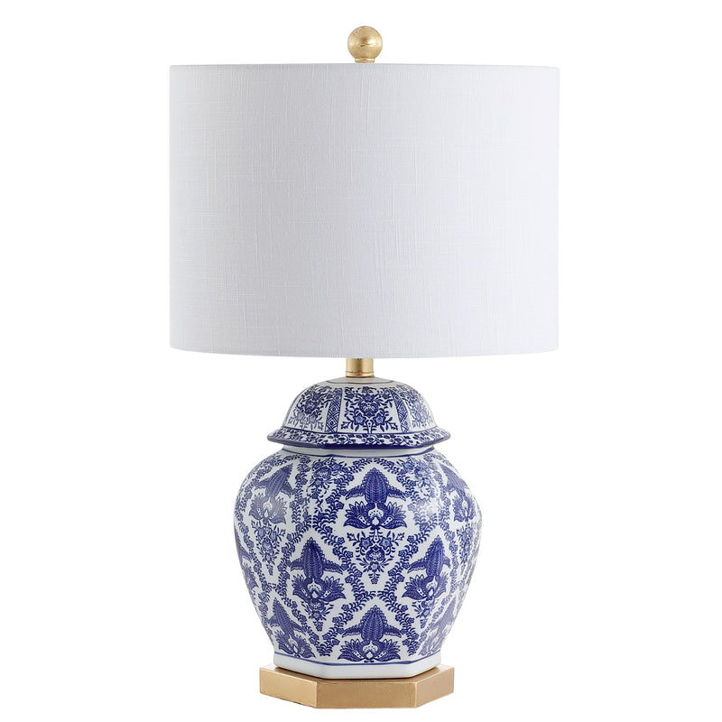 Jonathan Y Gretchen 25" Ginger Jar Ceramic/Metal LED Table Lamp