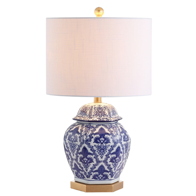 Jonathan Y Gretchen 25" Ginger Jar Ceramic/Metal LED Table Lamp