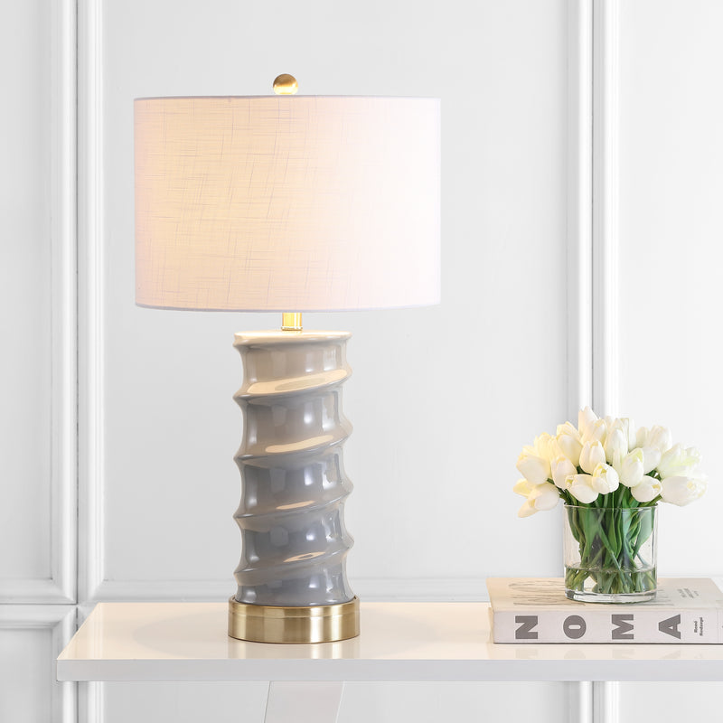 Jonathan Y Taipei 28" Ceramic LED Table Lamp