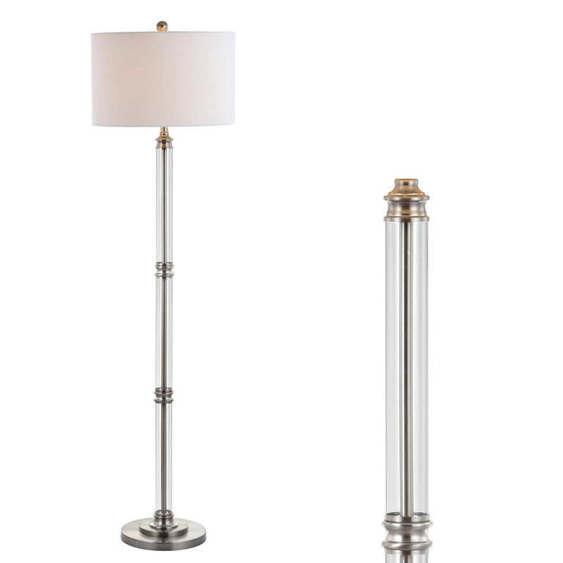 Jonathan Y Ralph 60" Metal/Glass Floor Lamp