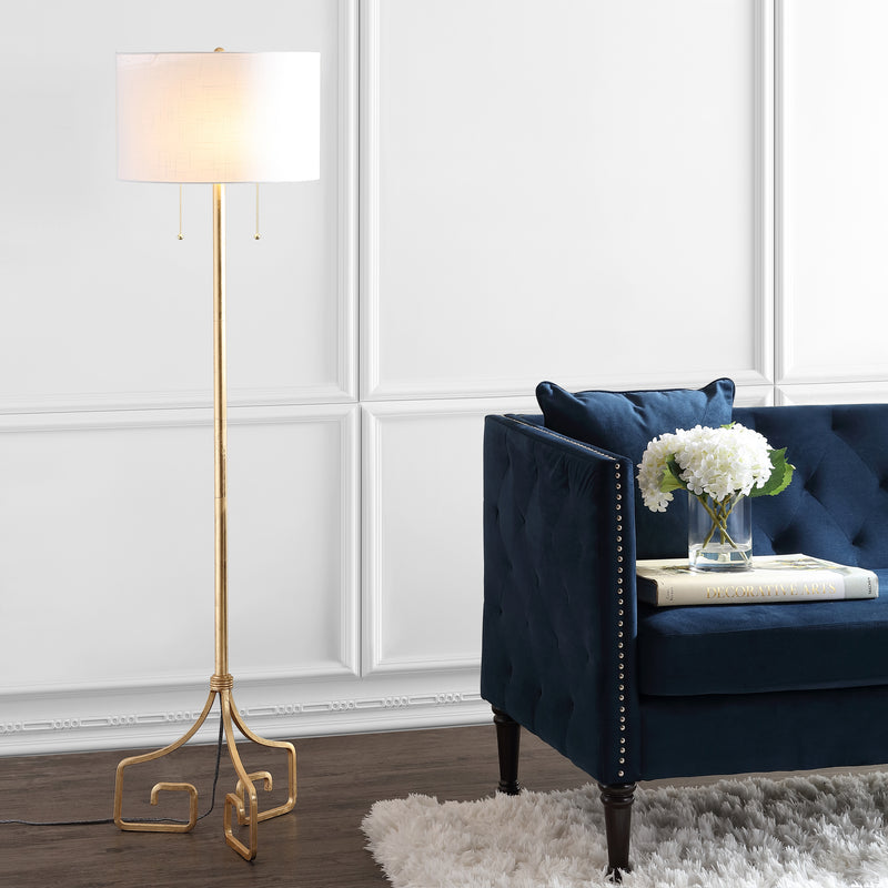 Jonathan Y Newman 61.5" Metal LED Floor Lamp