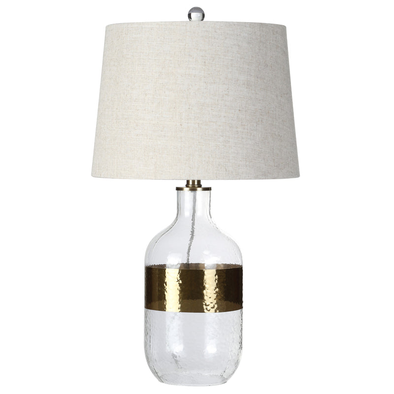 Jonathan Y Stevens 25.5" Glass LED Table Lamp