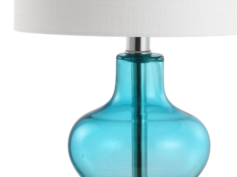 Jonathan Y Mer 20.5" Glass/Metal LED Table Lamp