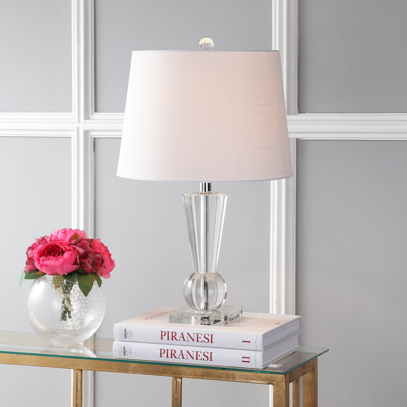 Jonathan Y Wynne 22" Crystal LED Table Lamp