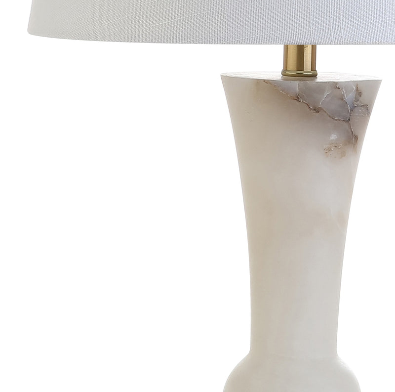 Jonathan Y Eliza 23" Alabaster LED Table Lamp