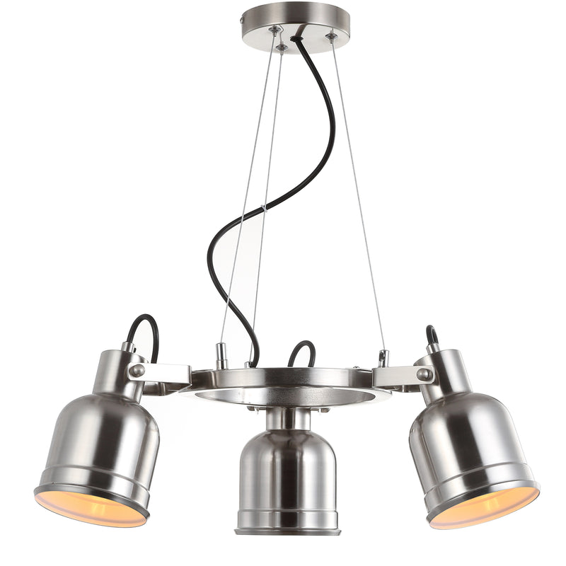 Jonathan Y Liam 20" 3-Light Metal LED Pendant