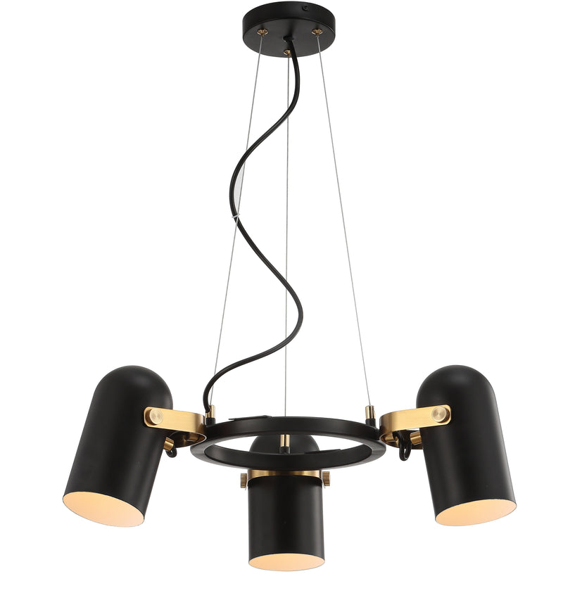 Jonathan Y Eugenio 22.5" Adjustable Metal LED Pendant