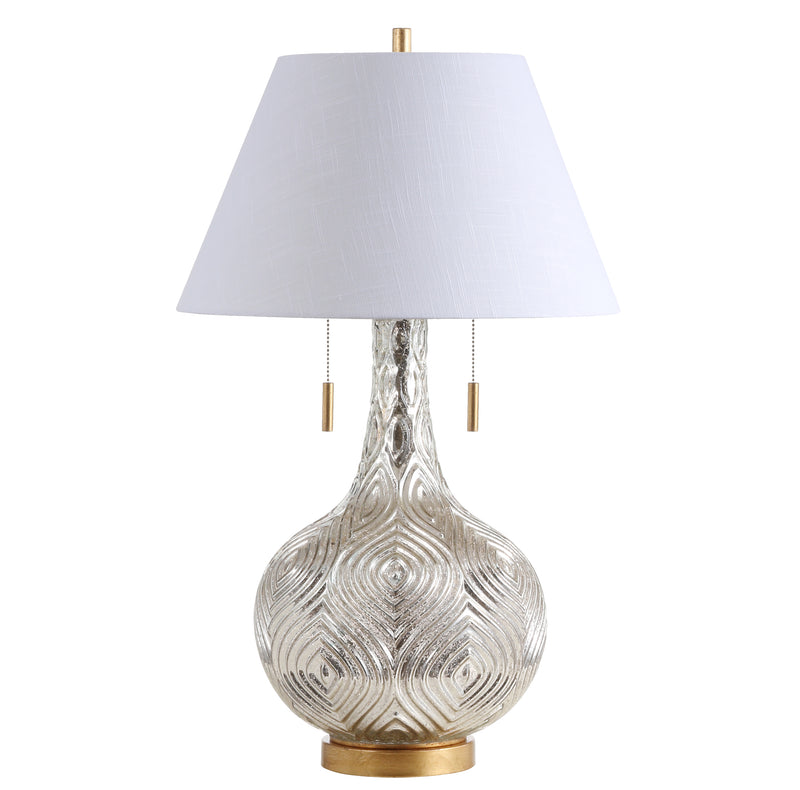 Jonathan Y Highland 30.75" Gourd Glass LED Table Lamp