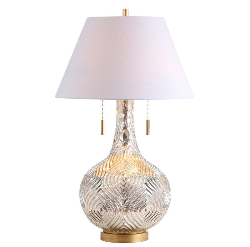 Jonathan Y Highland 30.75" Gourd Glass LED Table Lamp