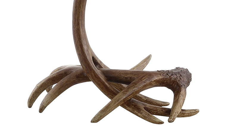 Jonathan Y Antler 27.5" Rustic Resin LED Table Lamp