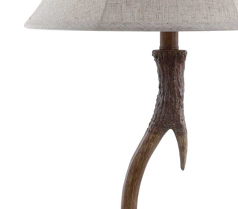 Jonathan Y Antler 27.5" Rustic Resin LED Table Lamp