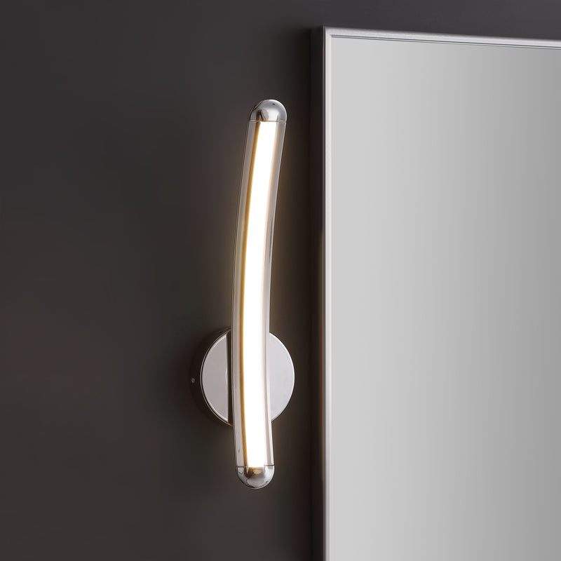 Jonathan Y Roxanna 17.7" Dimmable Integrated LED Metal Sconce