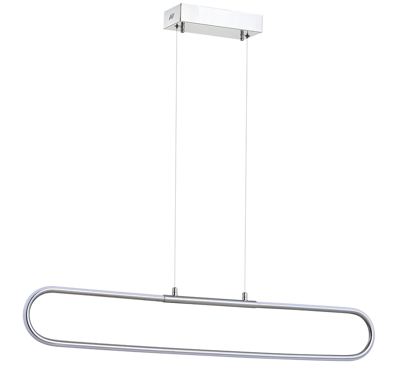 Jonathan Y Ned 39" Dimmable Adjustable Integrated LED Metal Linear Pendant