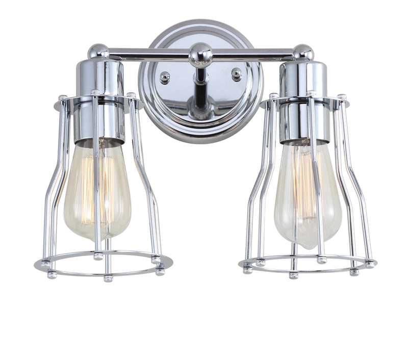 Jonathan Y Evelyn 12.5" 2-light Metal Vanity Light