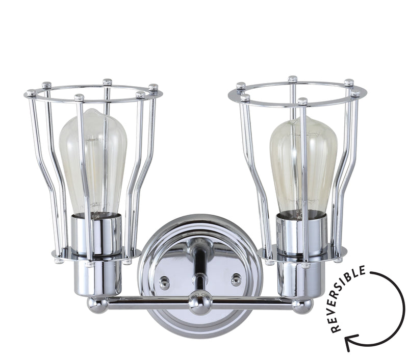 Jonathan Y Evelyn 12.5" 2-light Metal Vanity Light