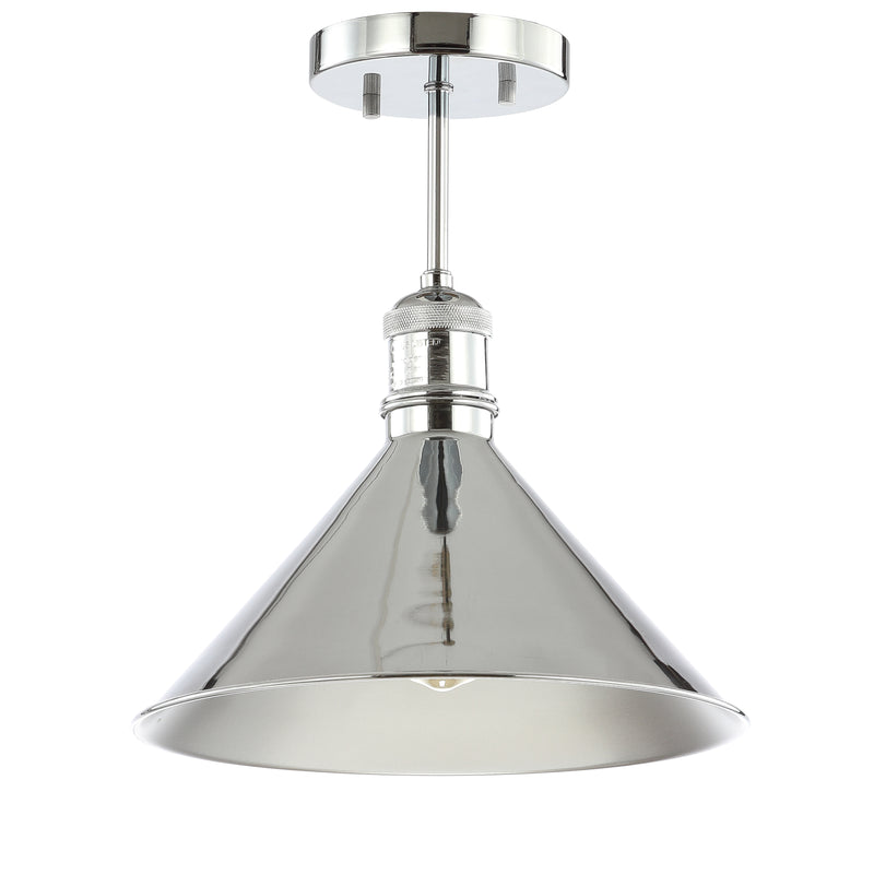 Jonathan Y Nick 11" Metal LED Semi-Flush Mount