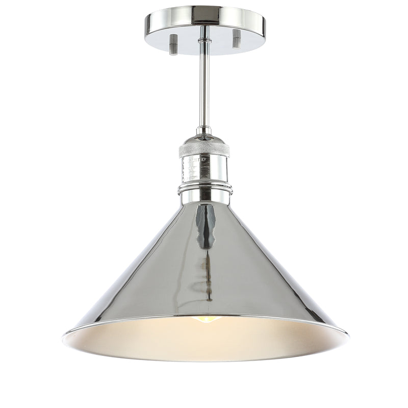 Jonathan Y Nick 11" Metal LED Semi-Flush Mount