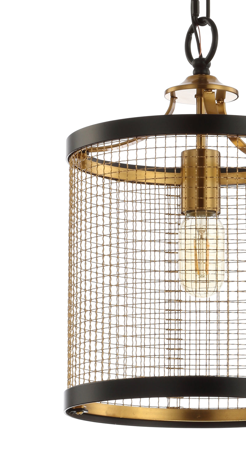 Jonathan Y Elena 10" Lantern Metal LED Pendant